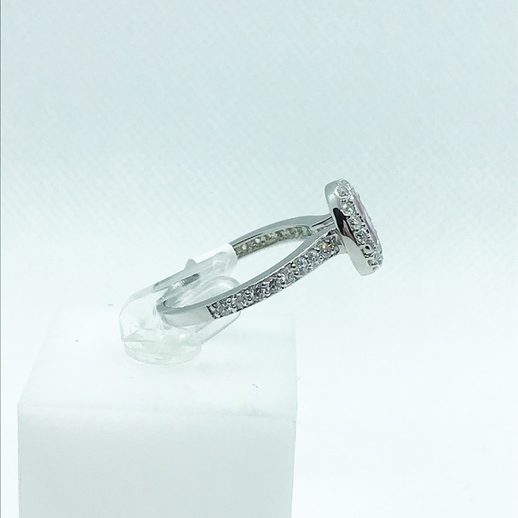 Sterling Silver Pink Oval Cubic Zirconia Ring